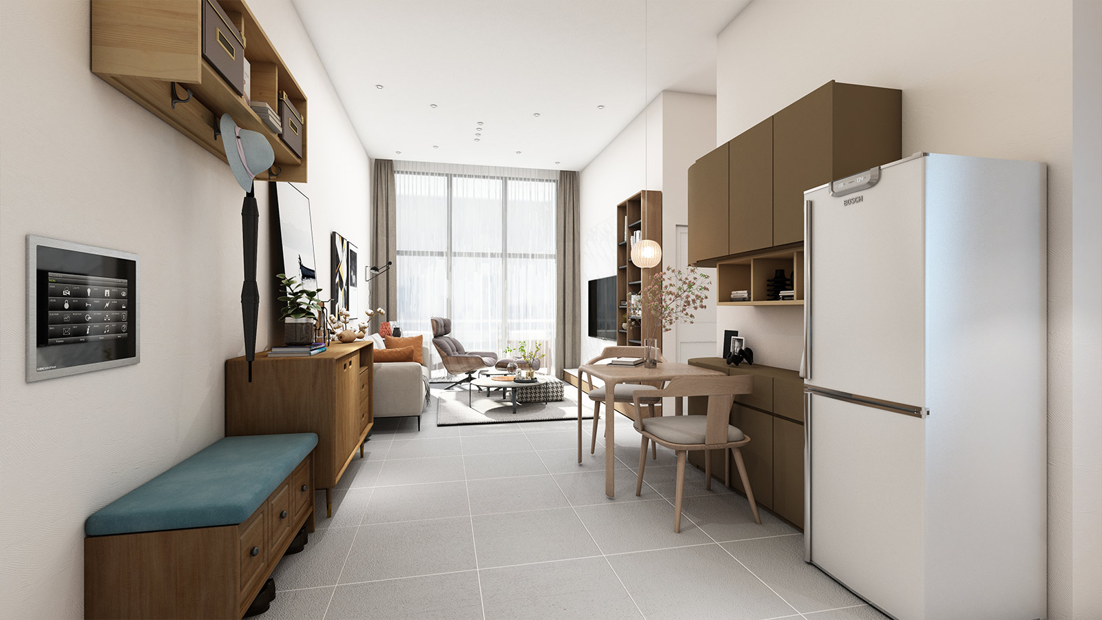 Spacious and Airy Entrances